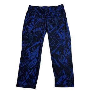 Old Navy Mid Rise Abstract Print Workout Capri Leggings Size Small Athletic Gym